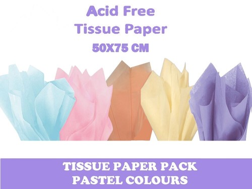 Pastel tissue paper pack - pastel, 5