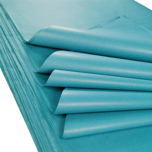 Turquoise blue tissue paper - turquoise,