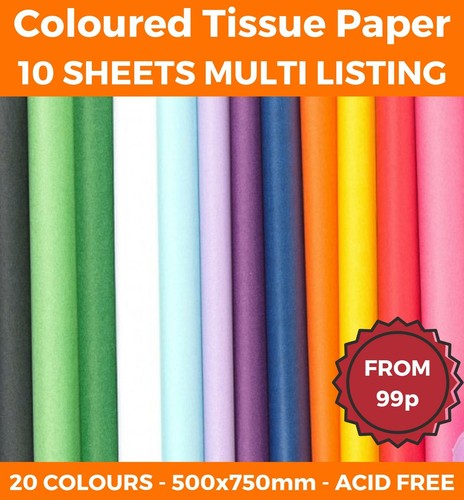 Sheets tissue paper - 10, large