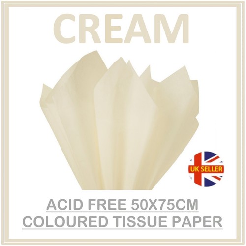 Cream ivory tissue paper large - cream,