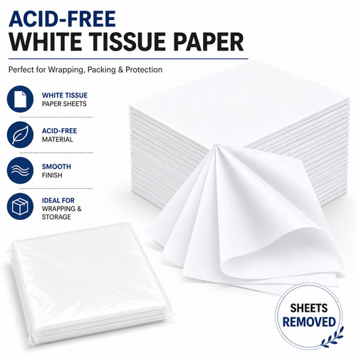 White acid free tissue - free, large