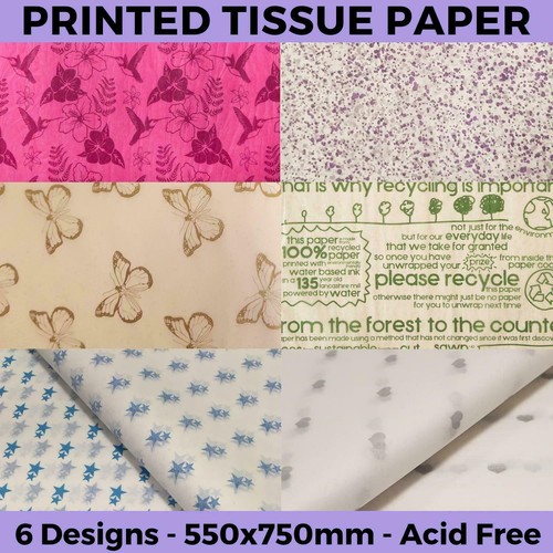 Printed tissue paper acid free - printed,