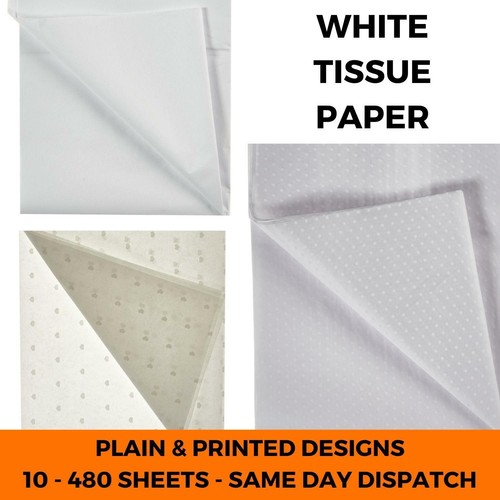 White tissue paper - white,